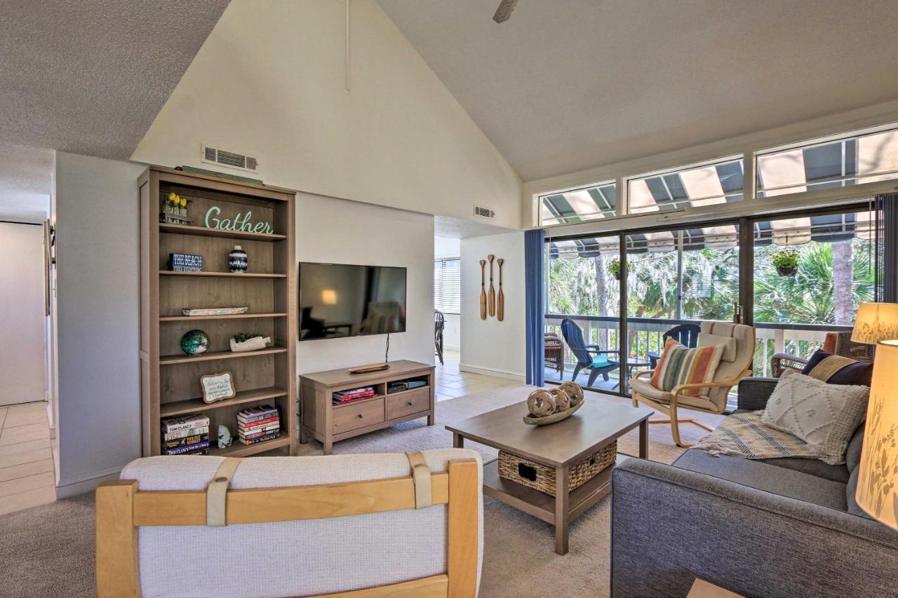 Coastal Oasis With Pool - Walk To Coligny Beach Park Hilton Head Island Ngoại thất bức ảnh